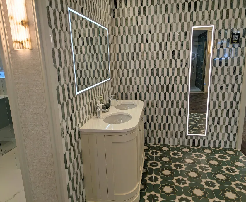 A More Decorative Approach to the Vanity Area